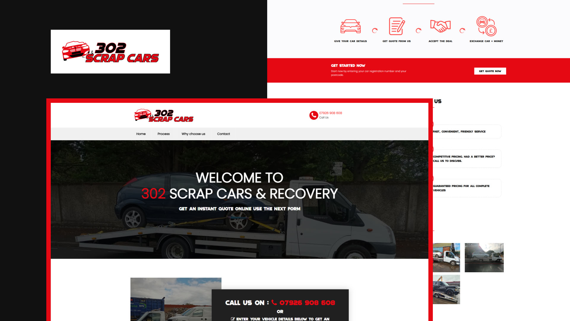 302 Scrap Cars website