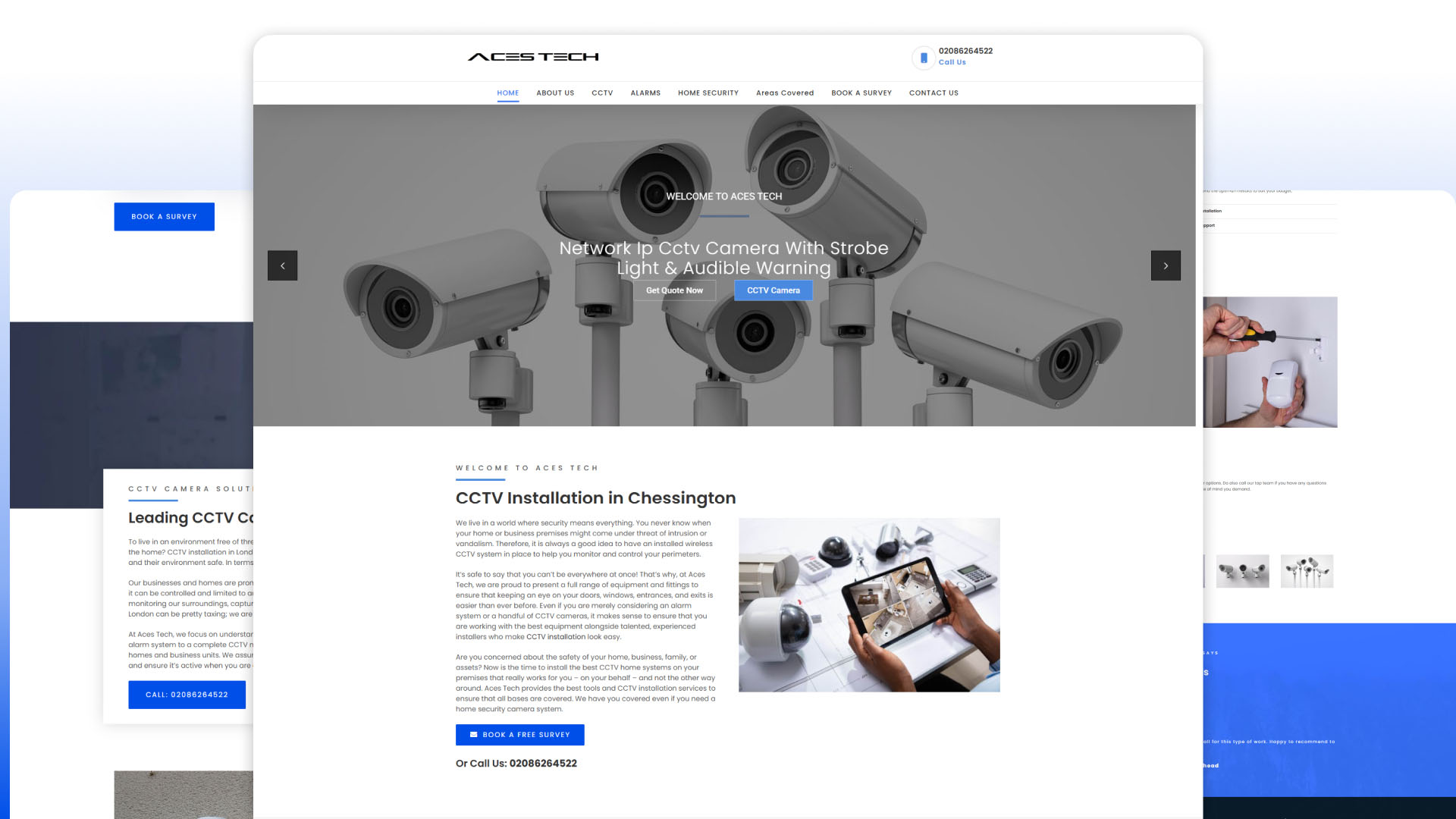 Aces Tech website — designed and built by Telsa Media