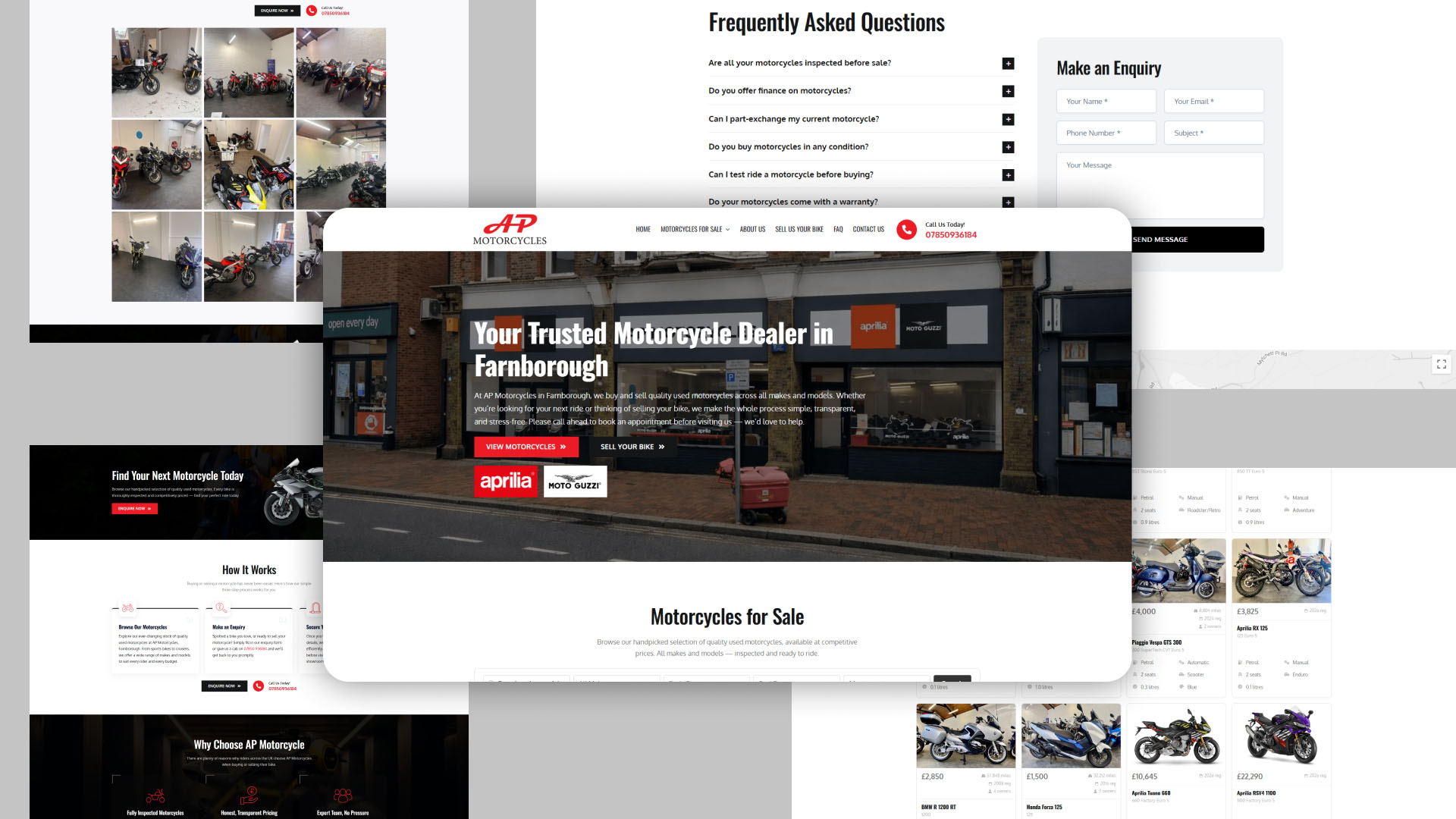 AP Motorcycles website