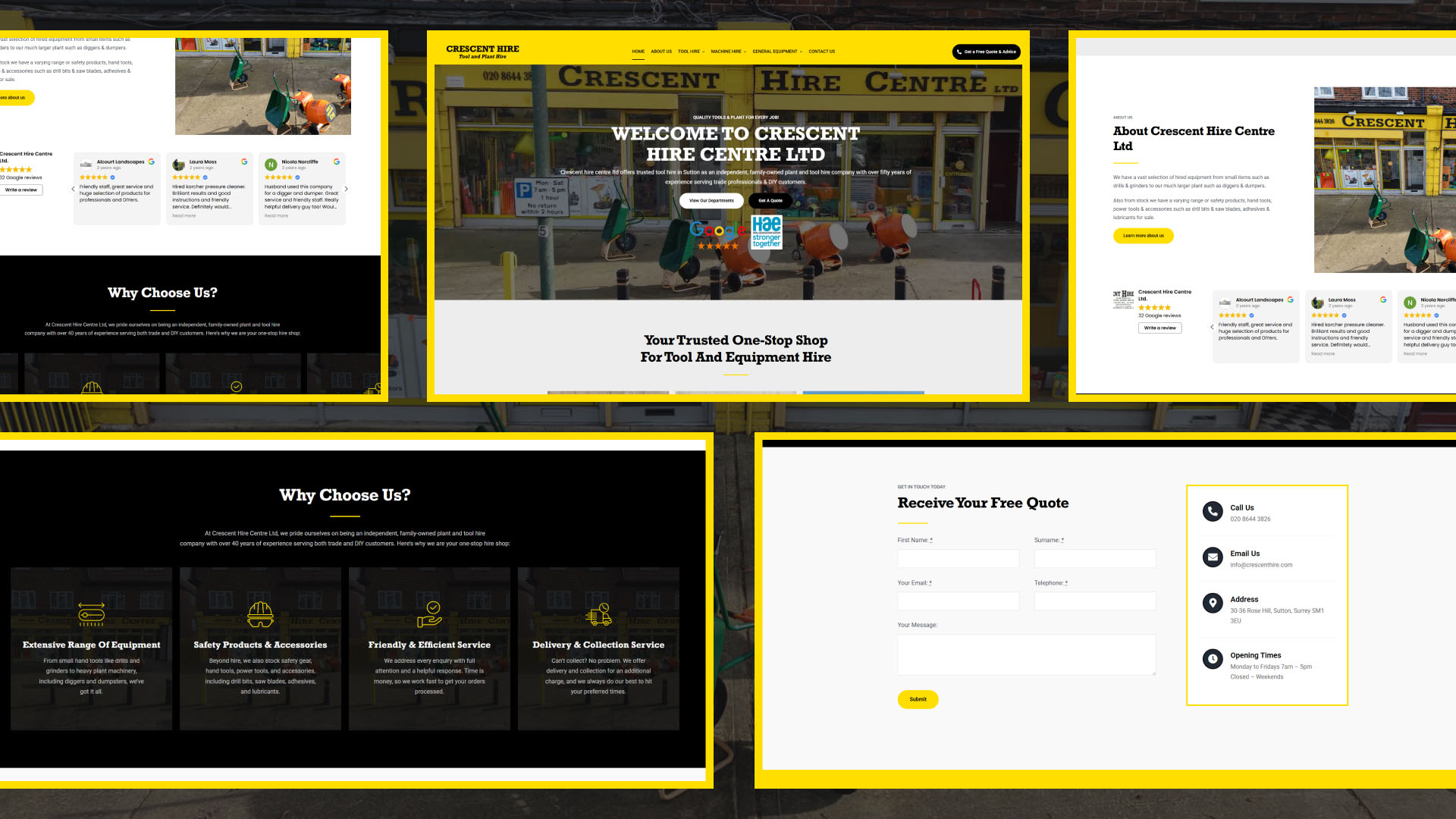 Crescent Hire Centre Ltd website