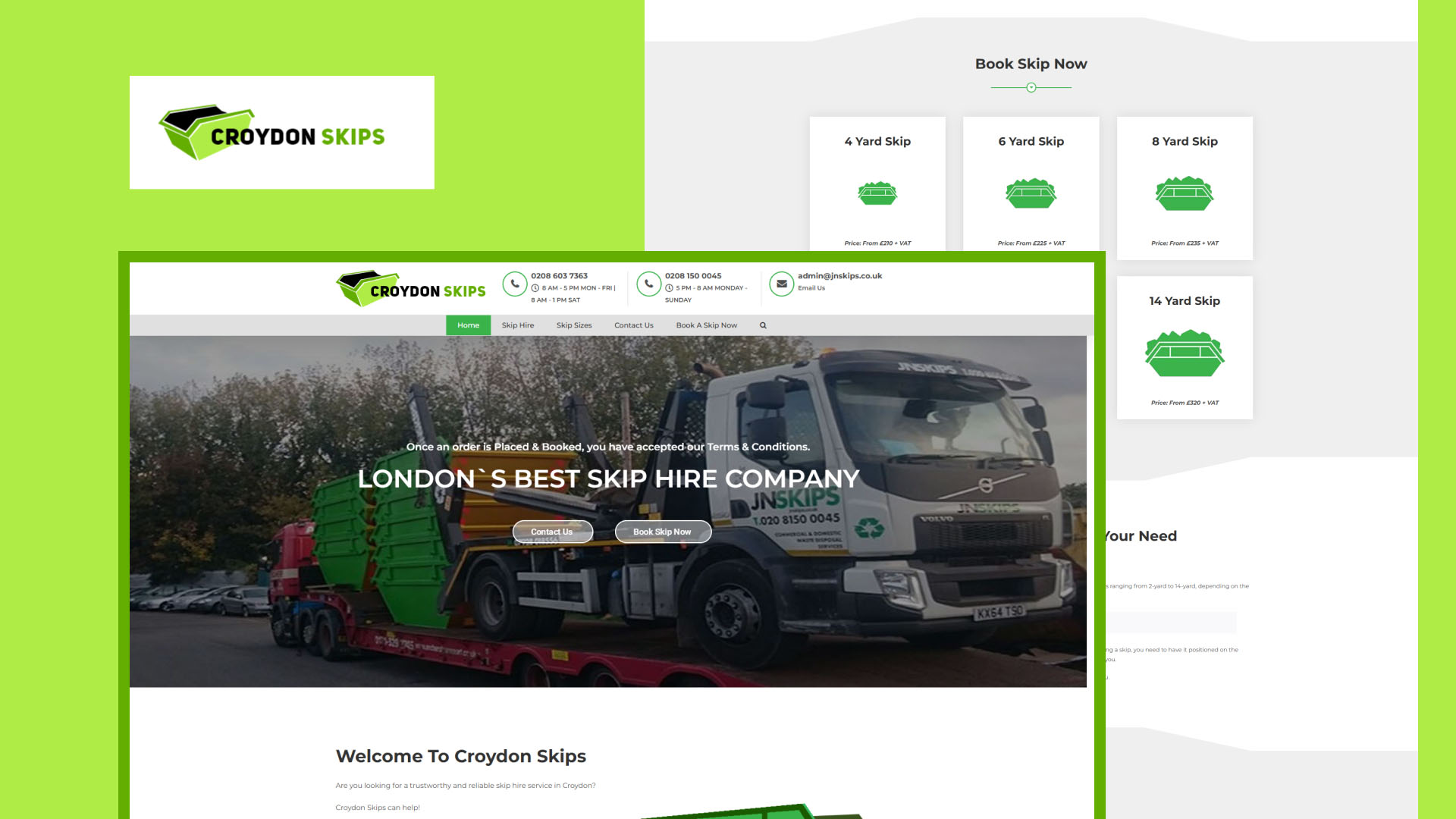 Croydon Skips website