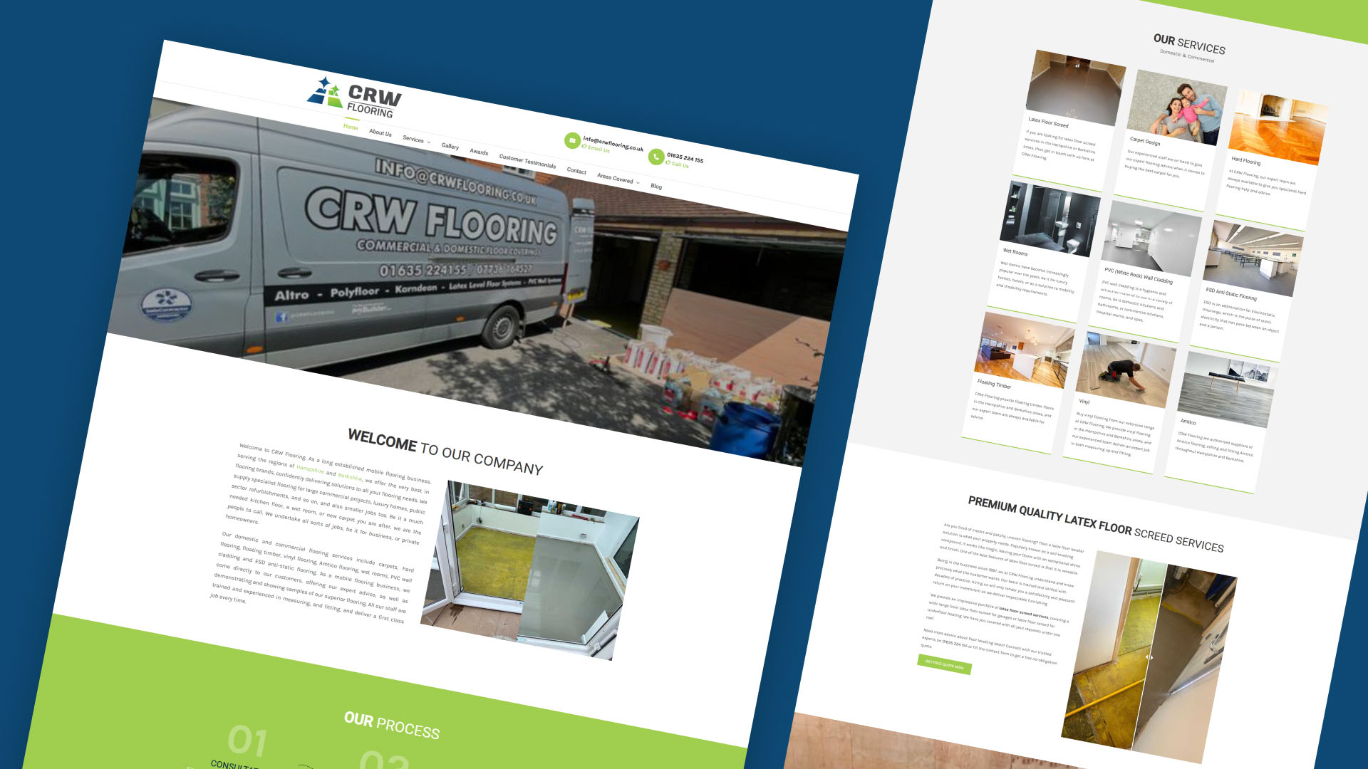 CRW Flooring website