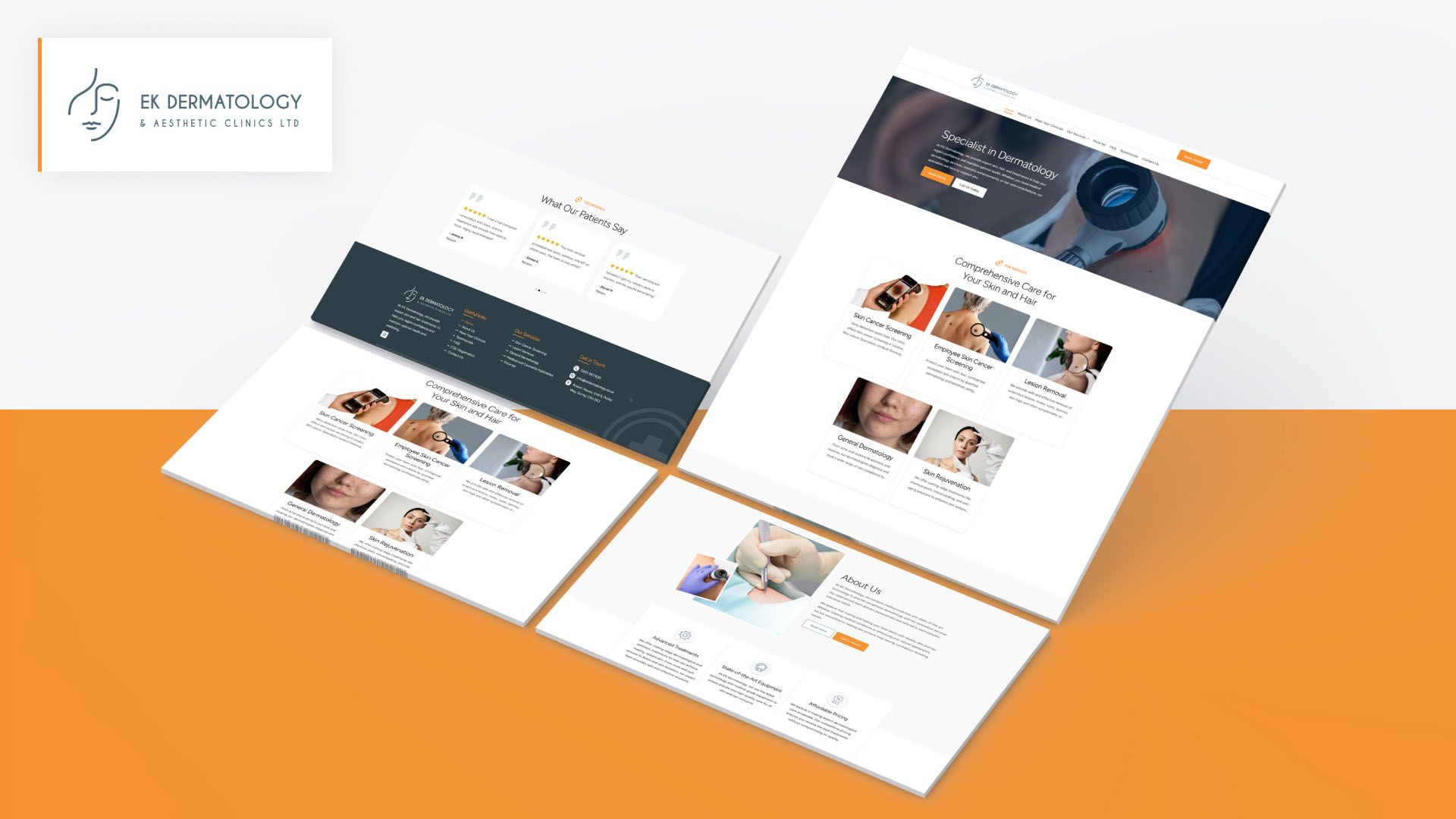 Ek Dermatology Clinic website
