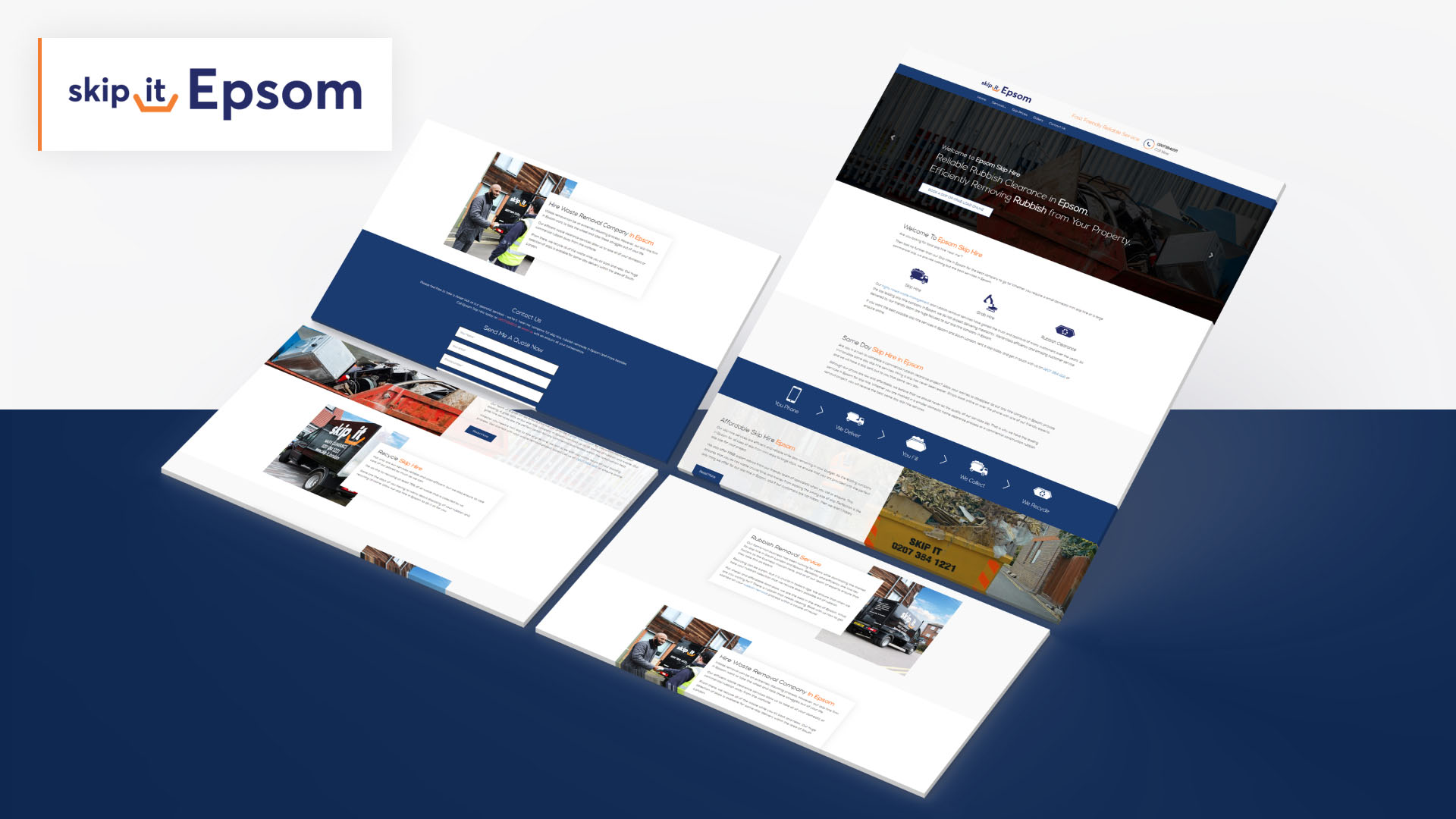 Epsom Skip Hire website