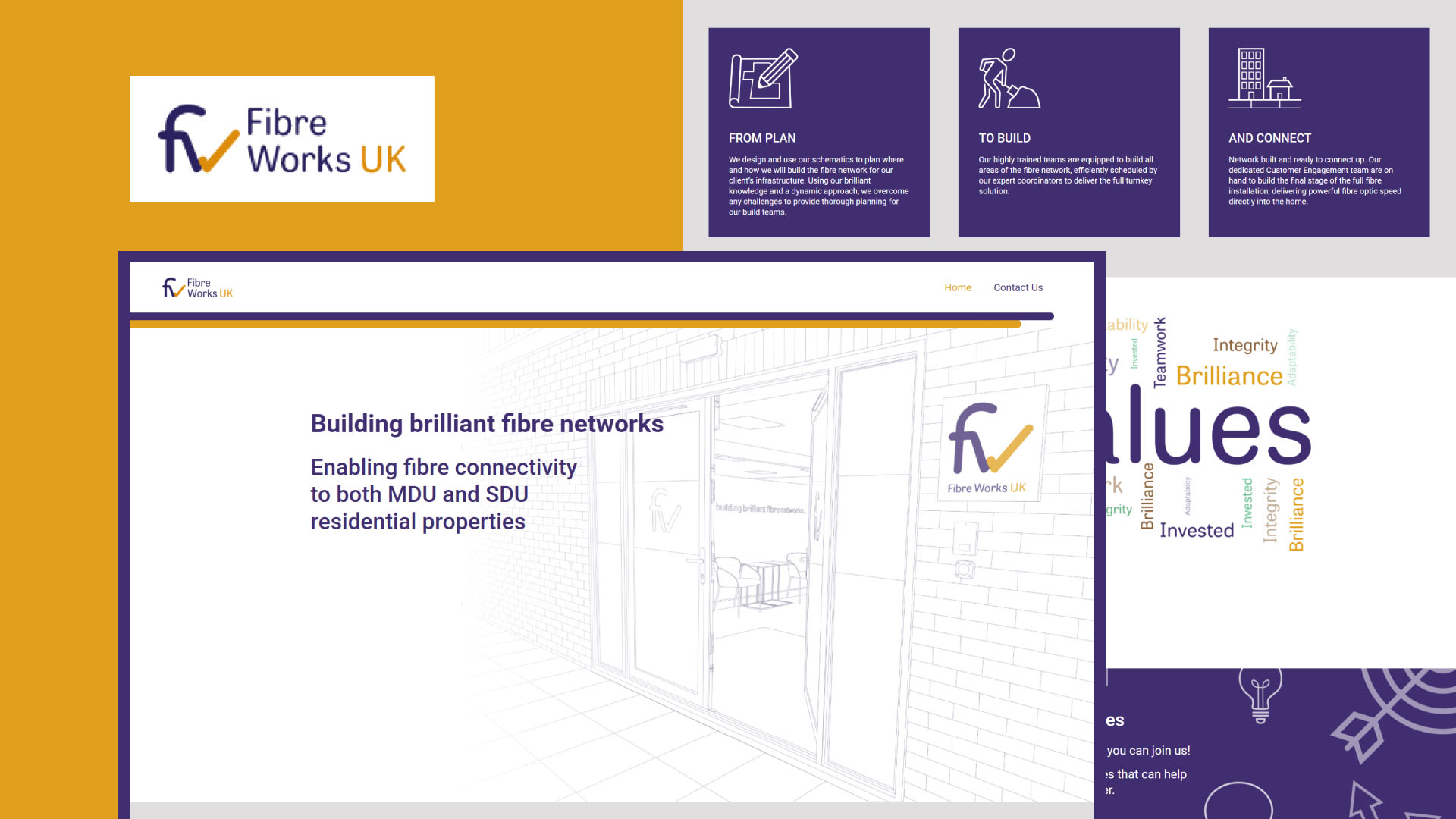 Fibre Works website — designed and built by Telsa Media