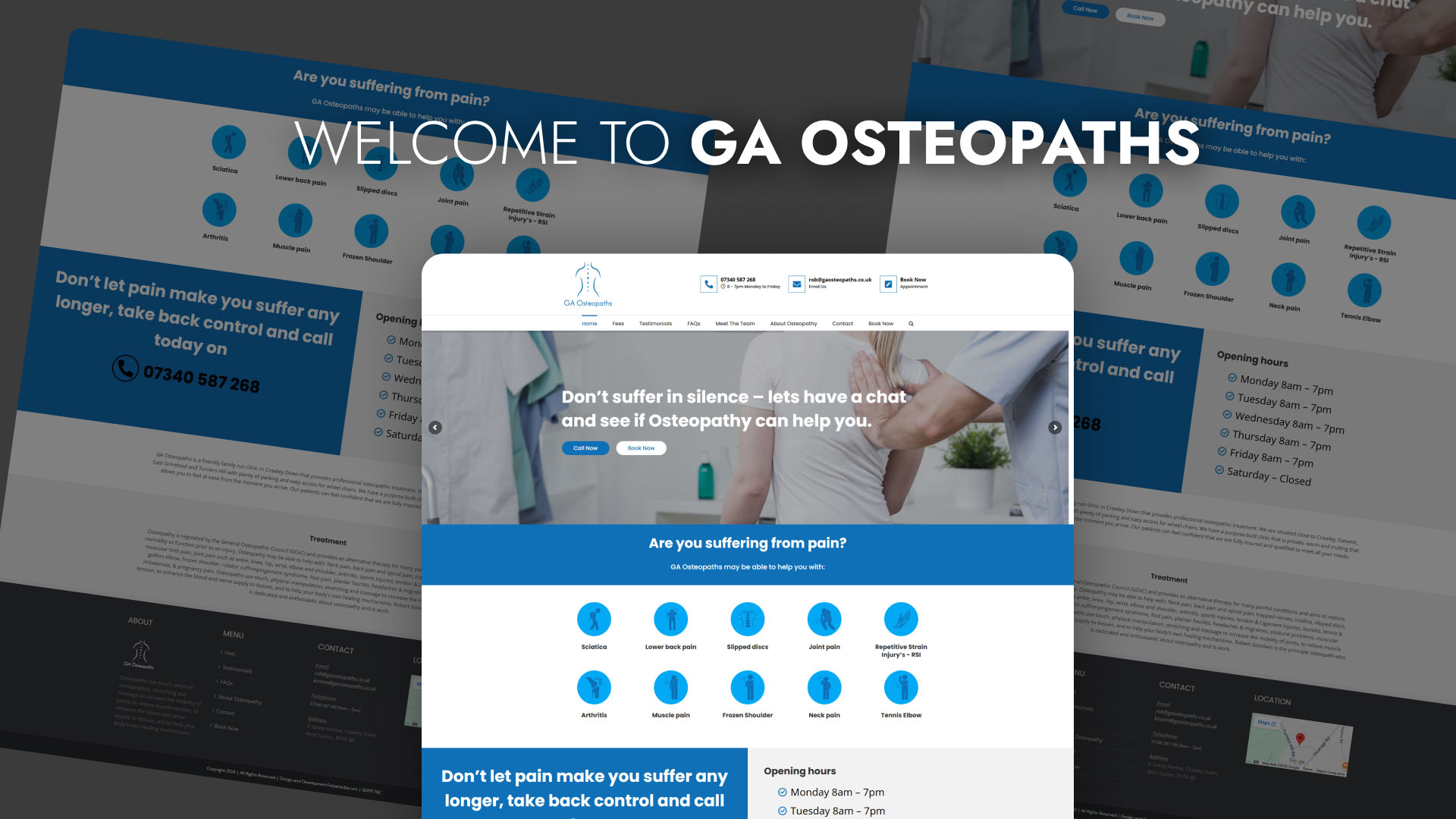 GA Osteopaths website