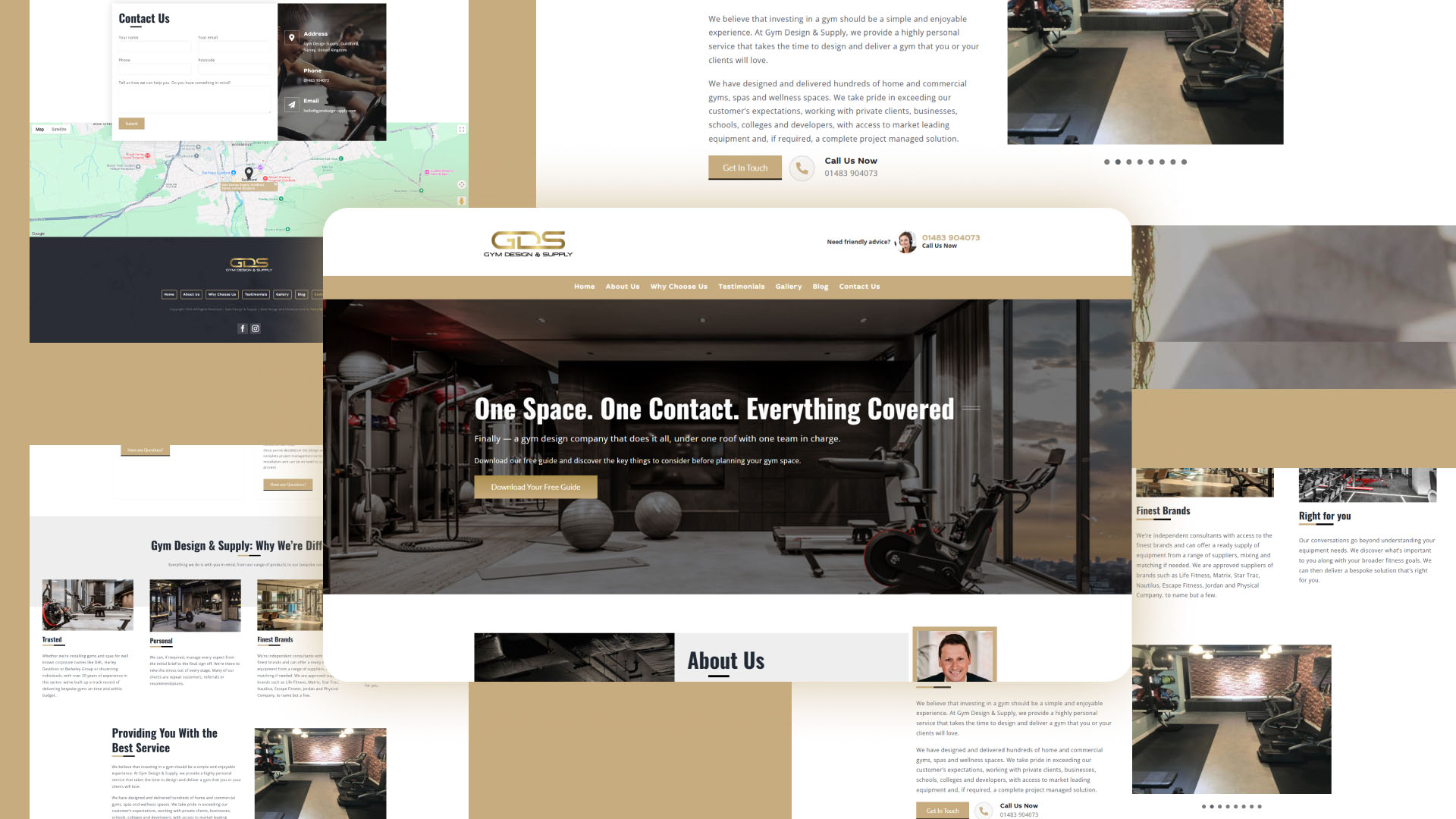 Gym Design Supply website