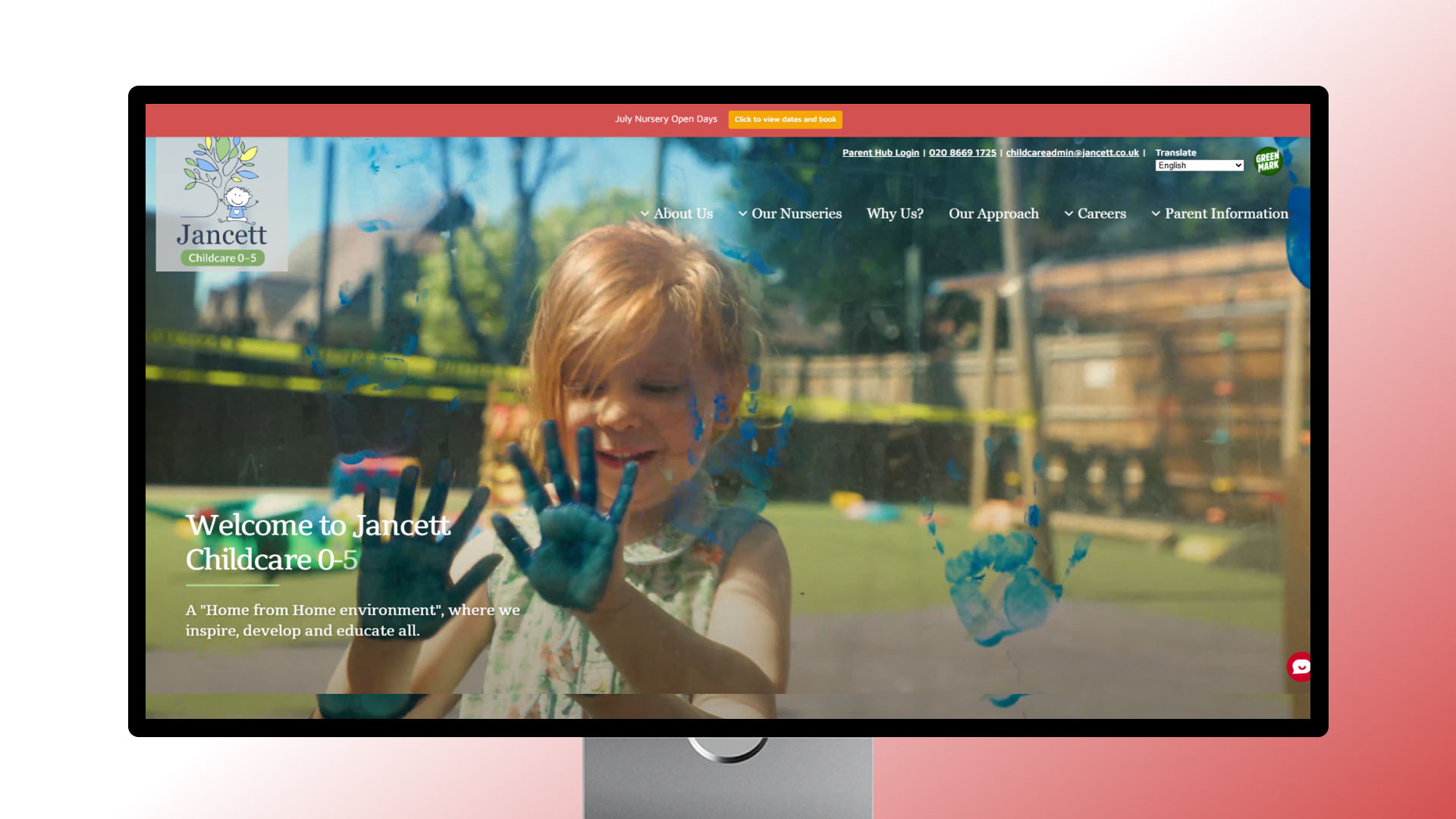 Jancett Childcare website
