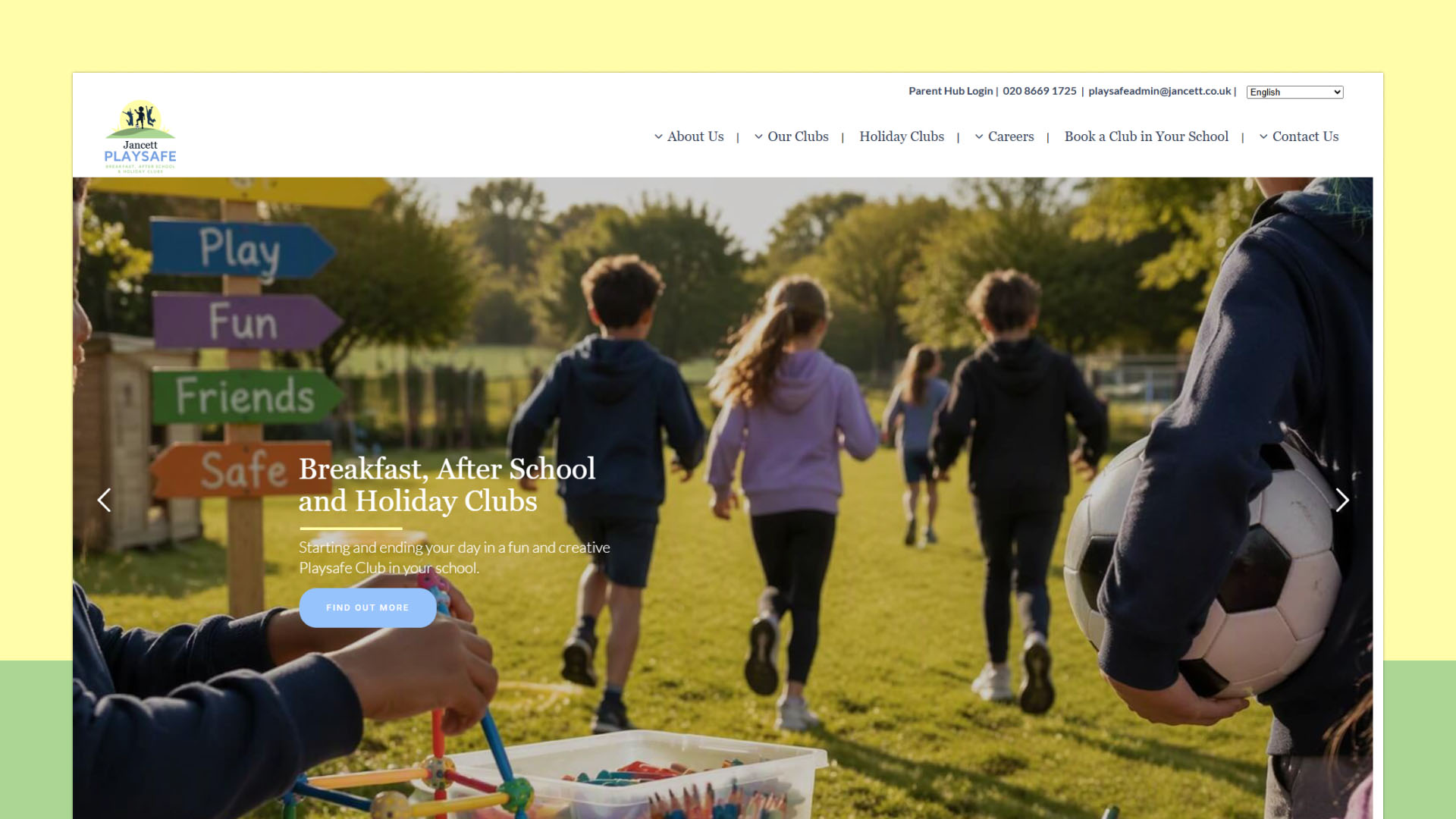 Jancett Playsafe website