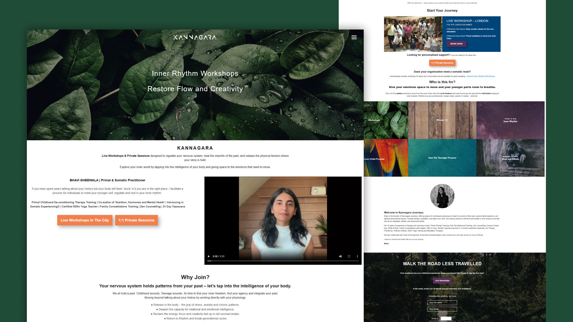 Kannagara Journeys website