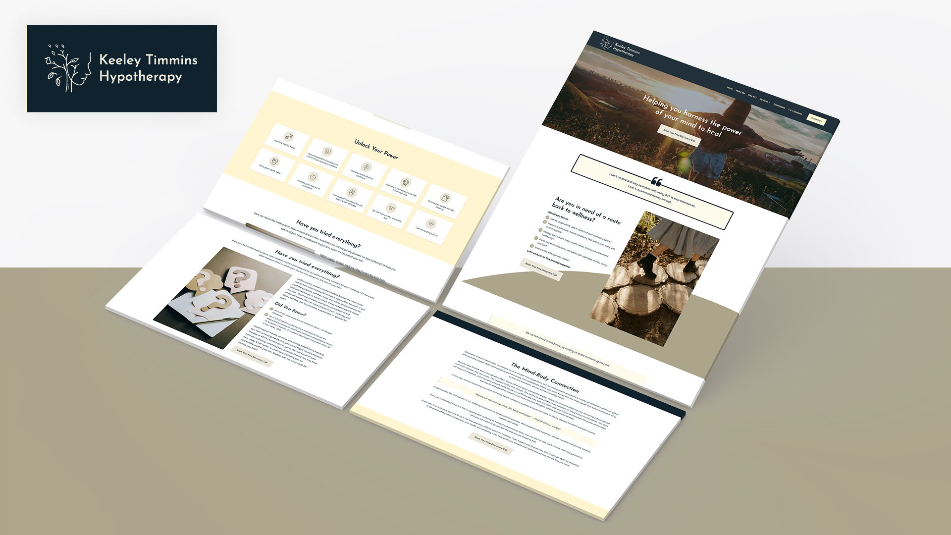 Keeley Timmins Hypnotherapy website
