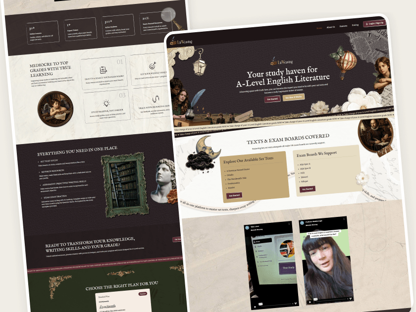 LitWeaving website homepage