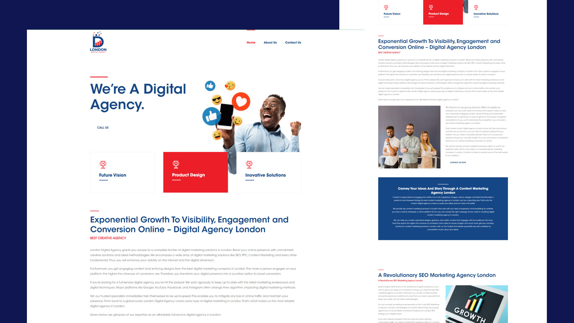 London Digital Agency website
