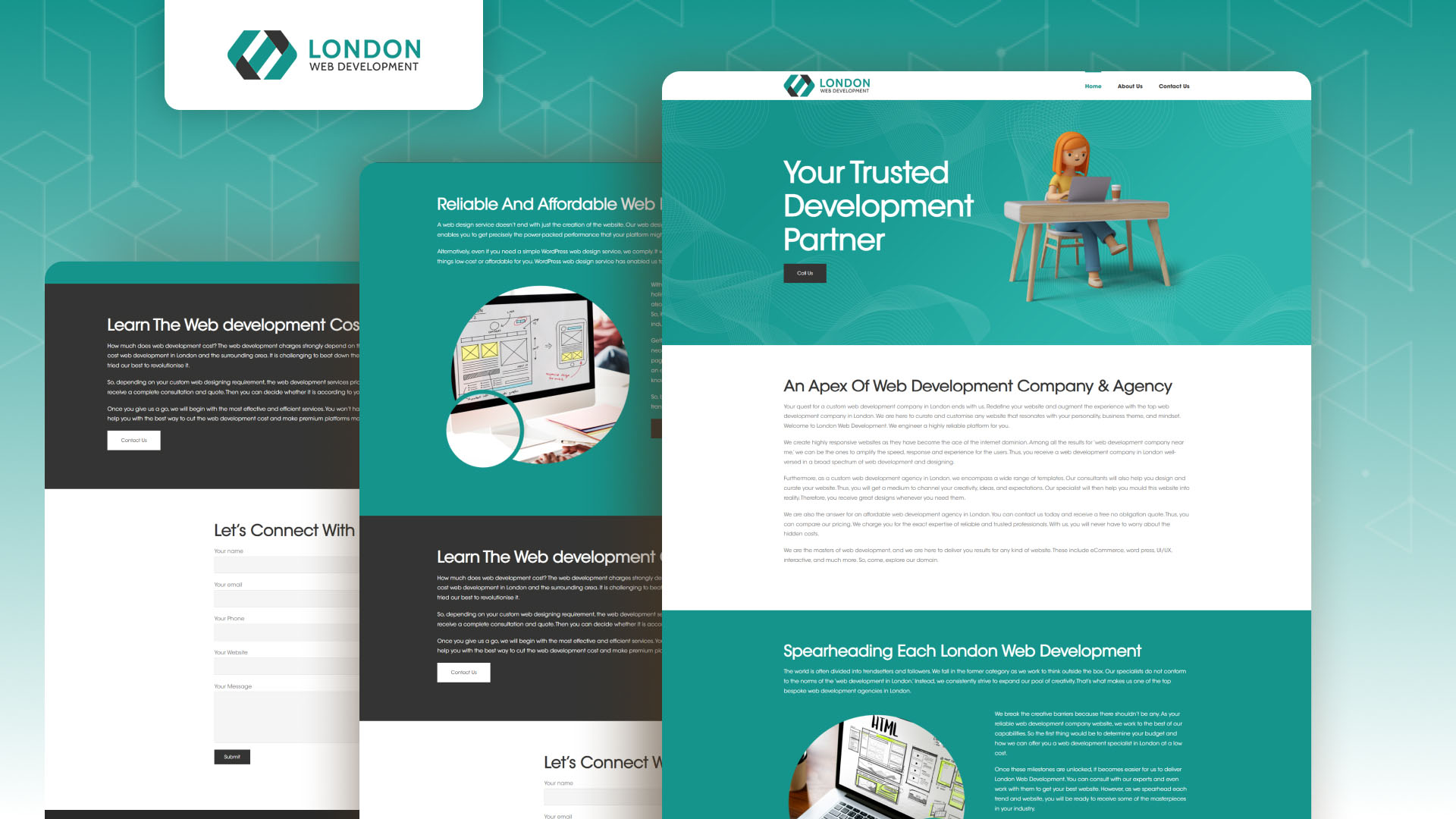 London Web Development website — designed and built by Telsa Media