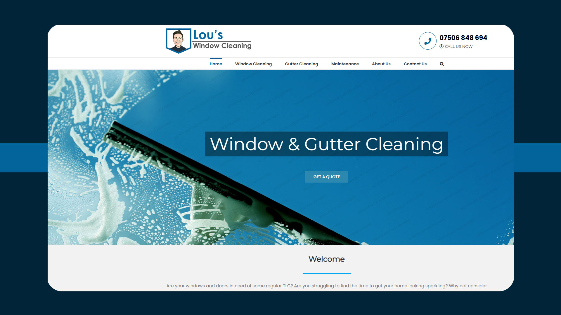 Lou's Window Cleaning website