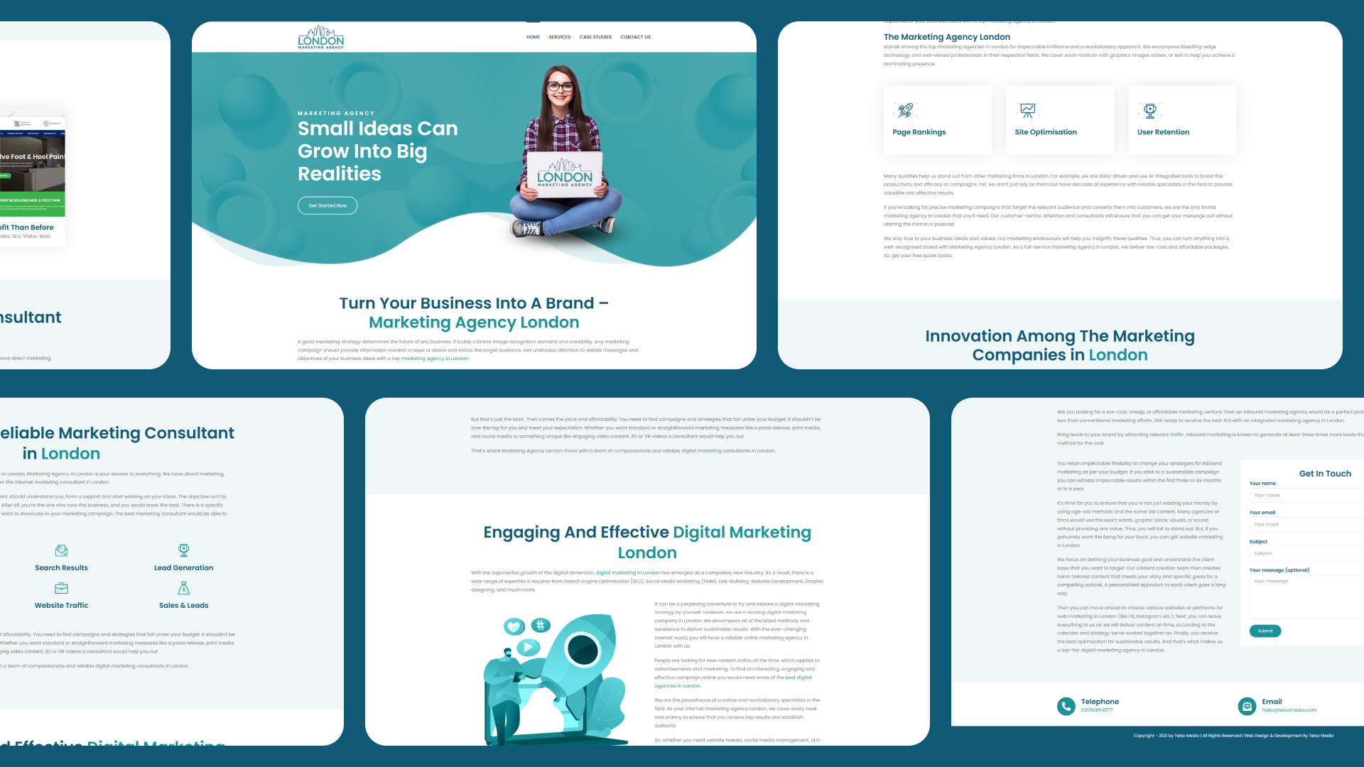 Marketing Agency London website
