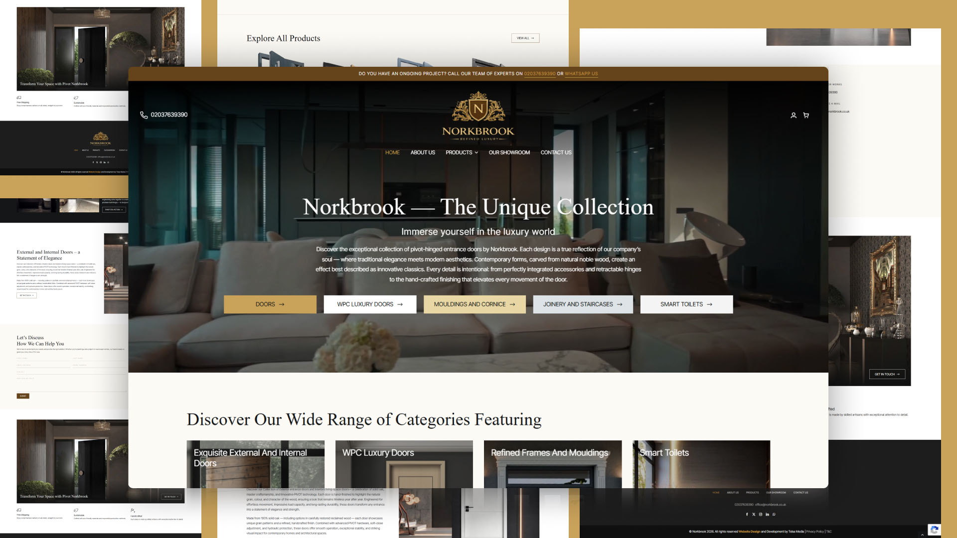 Norkbrook website — designed and built by Telsa Media