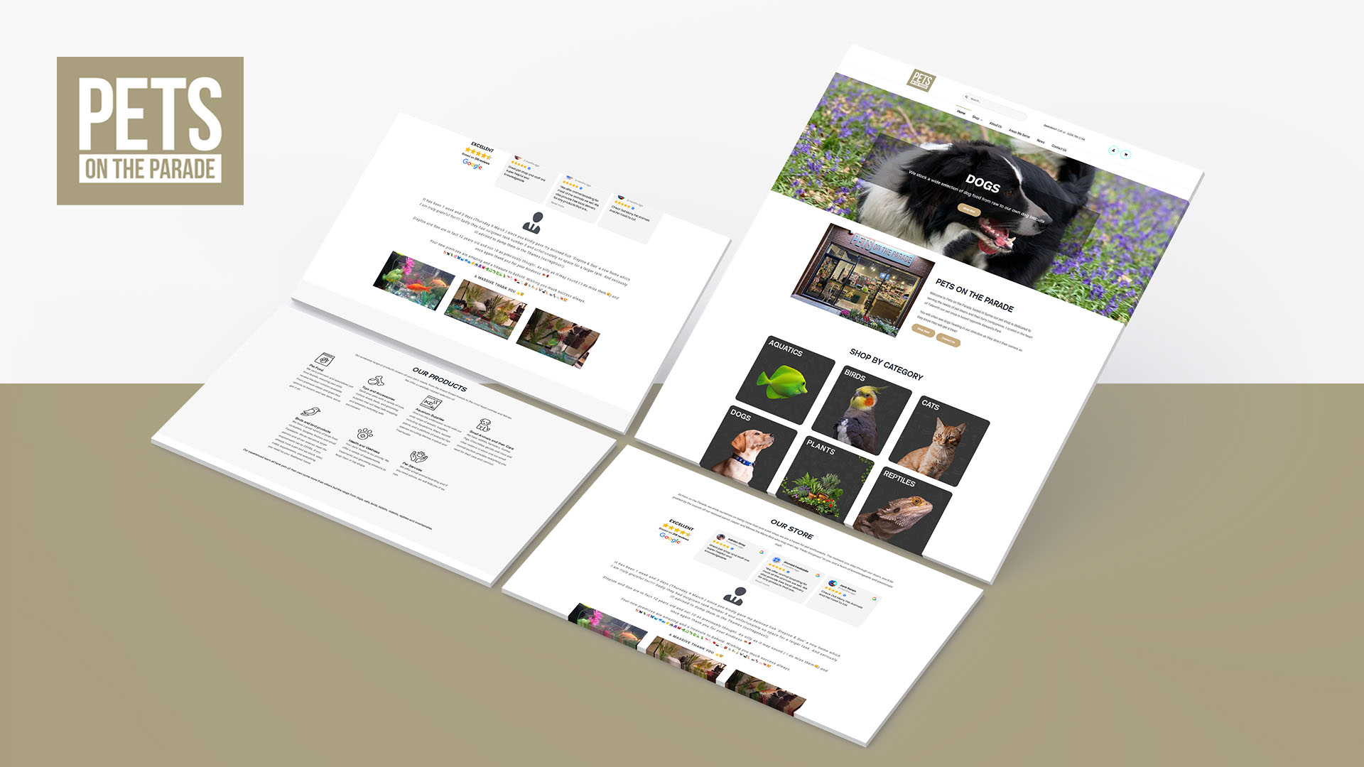 Pets on the Parade website