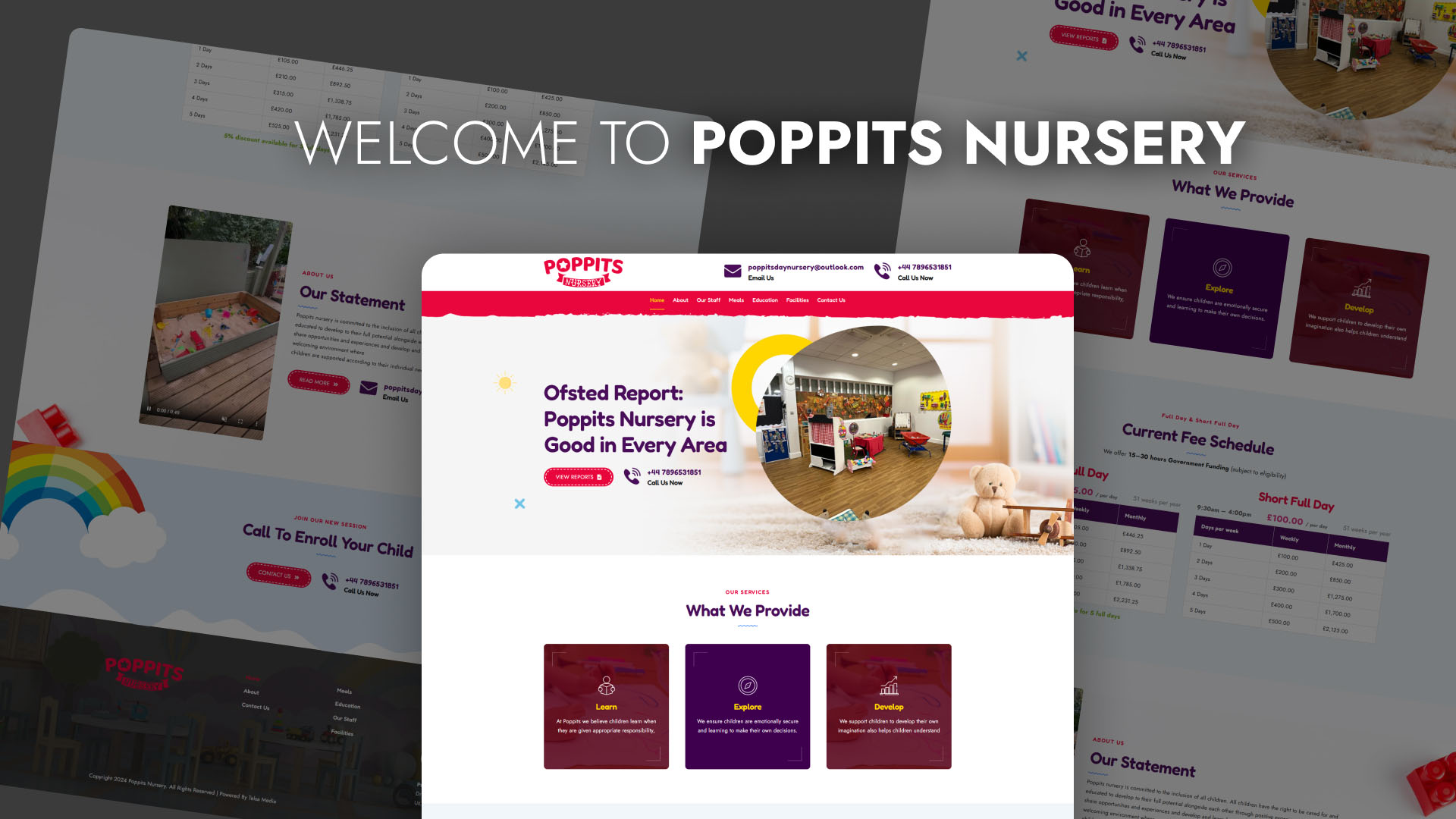 Poppits Nursery website