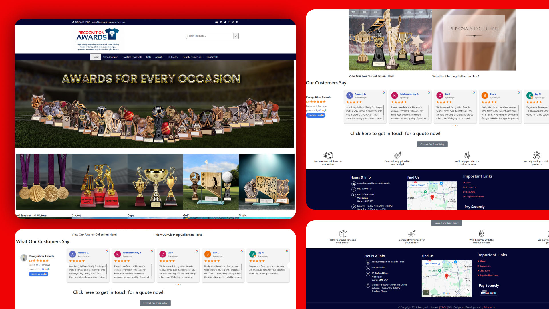 Recognition Awards website