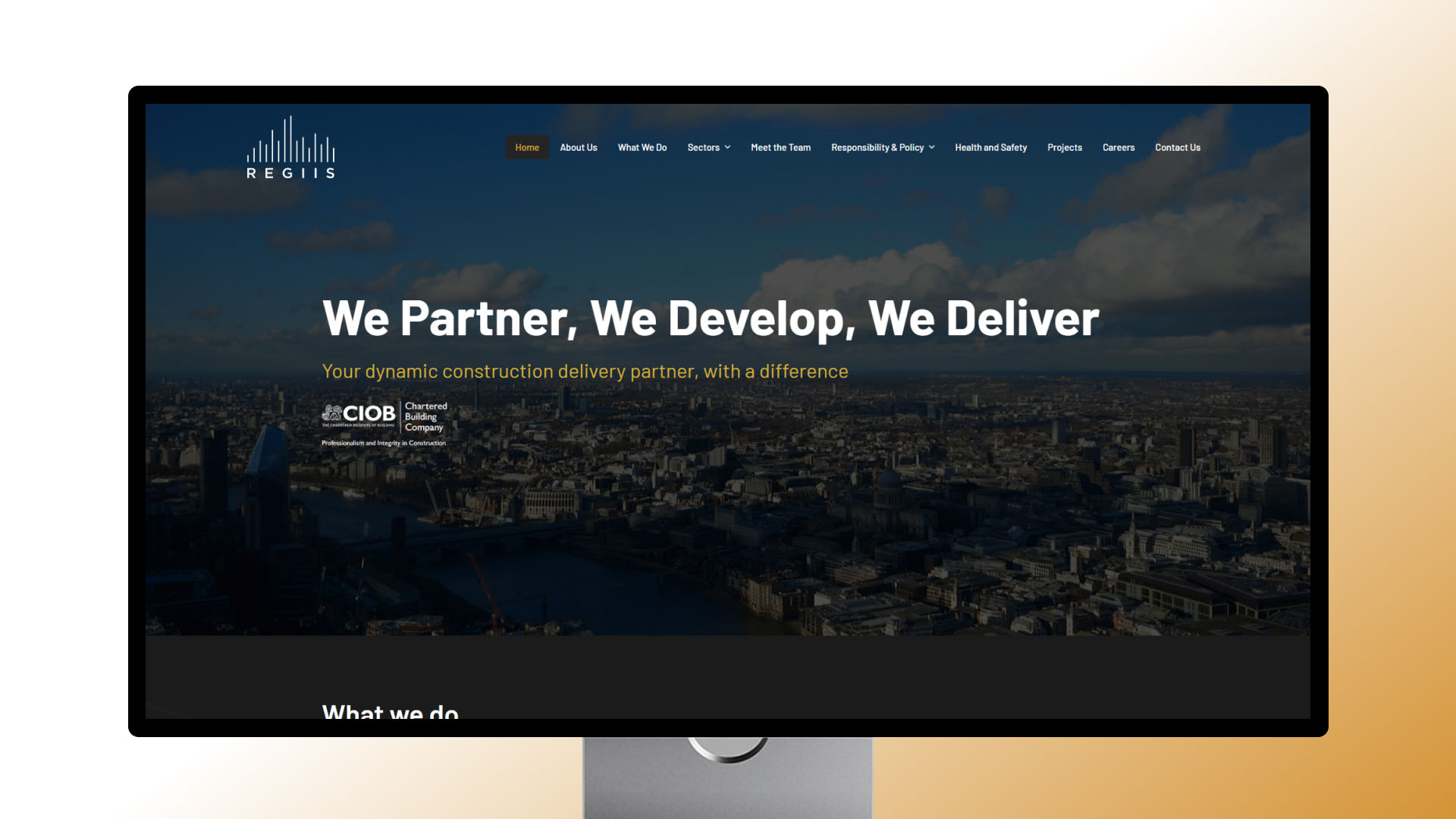 Regiis website — designed and built by Telsa Media