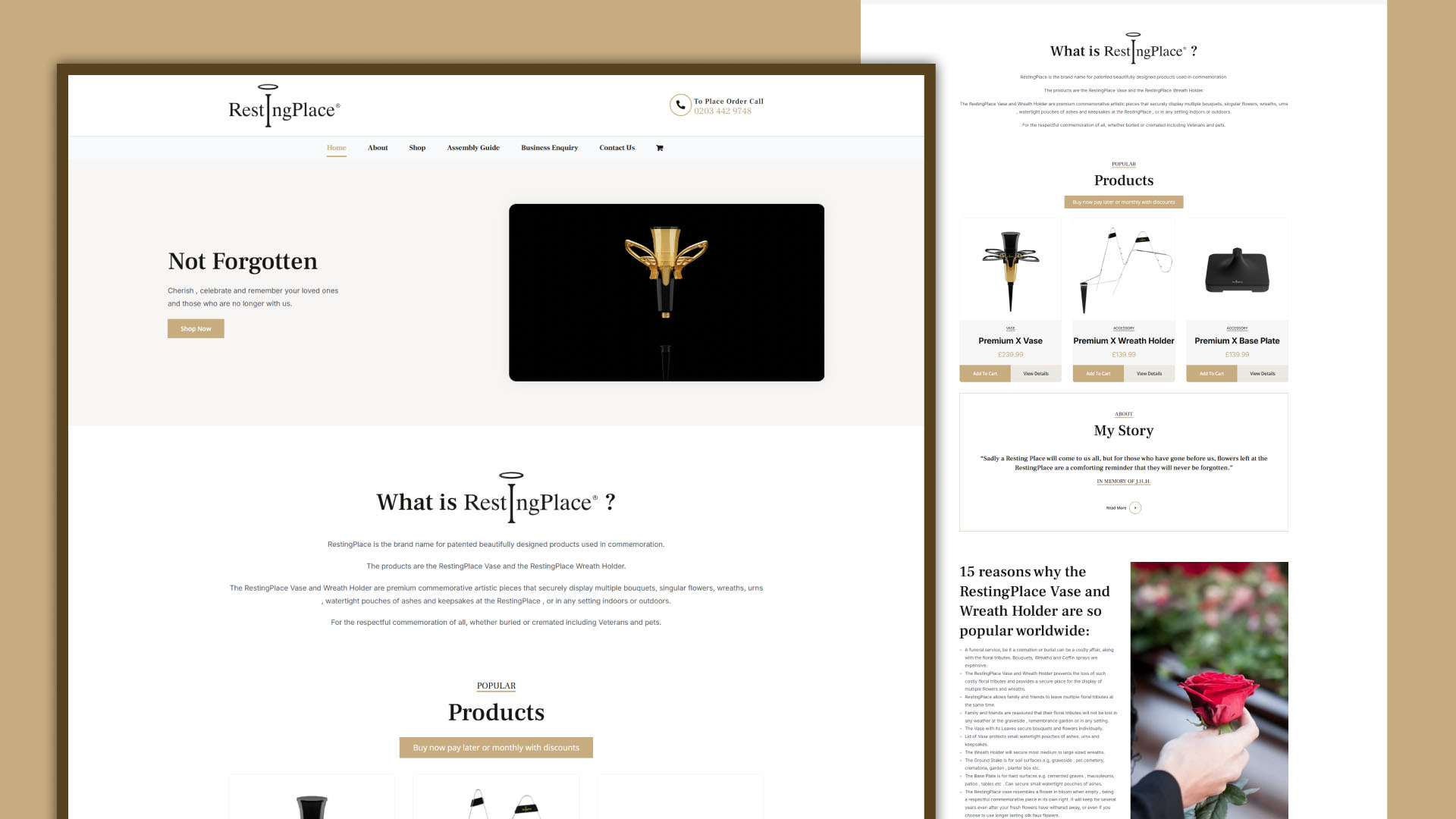 Resting Place Ltd website