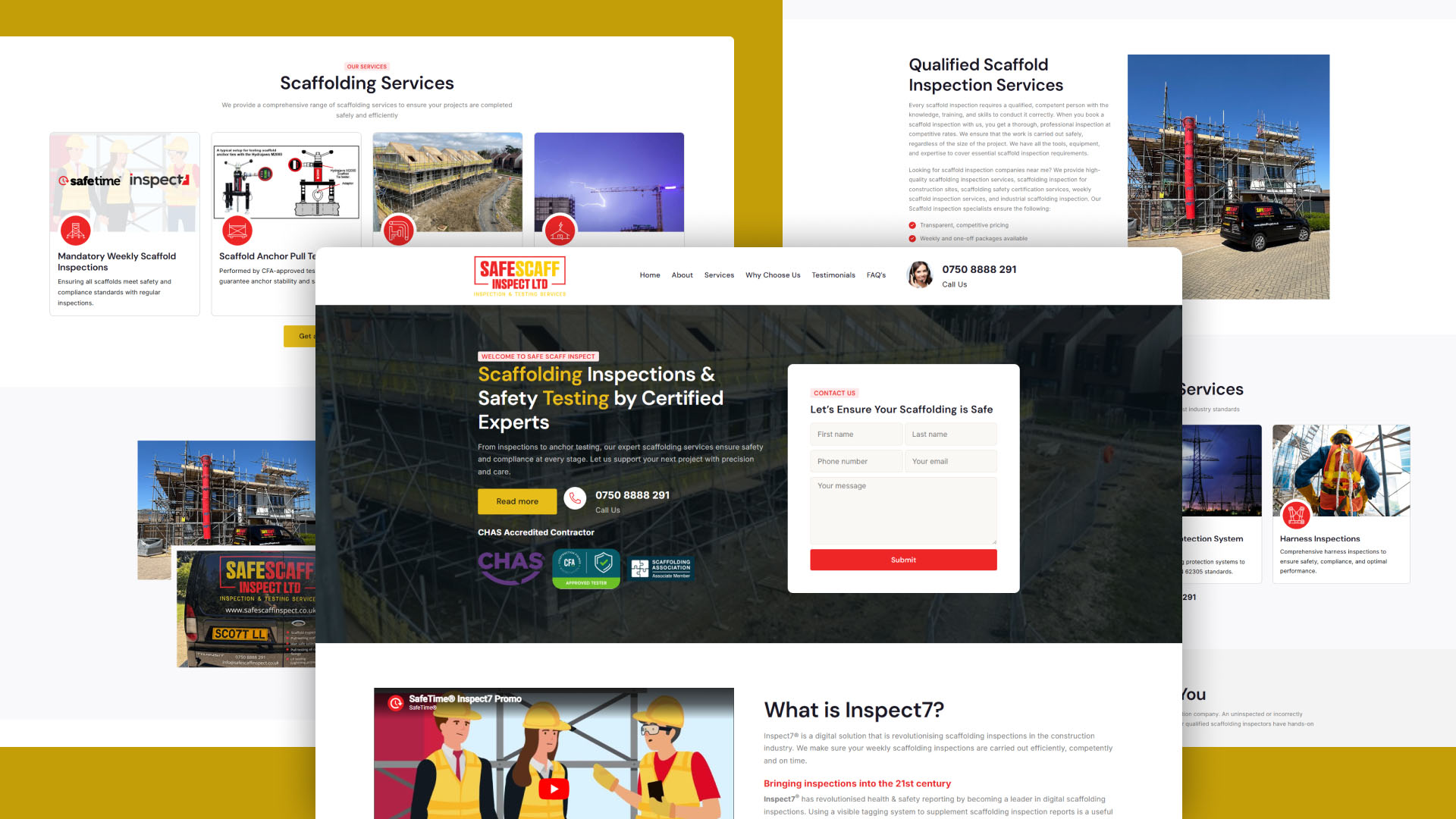 Safe Scaff Inspect website