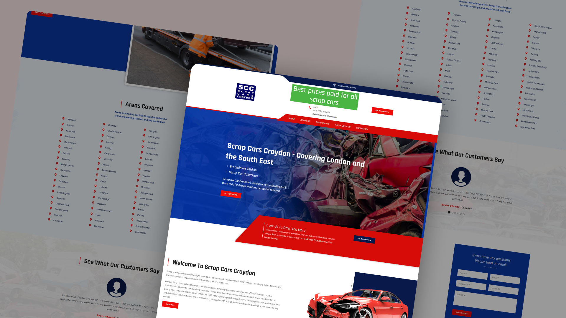 Scrap Cars Croydon website