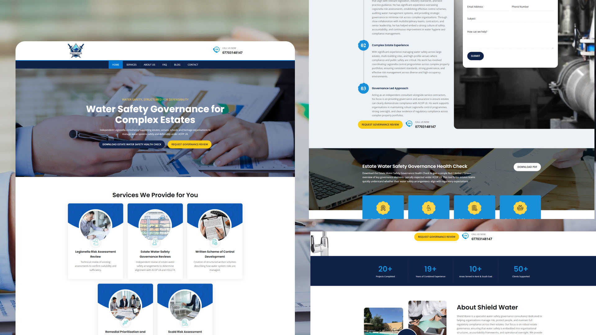 Shield Water Ltd website