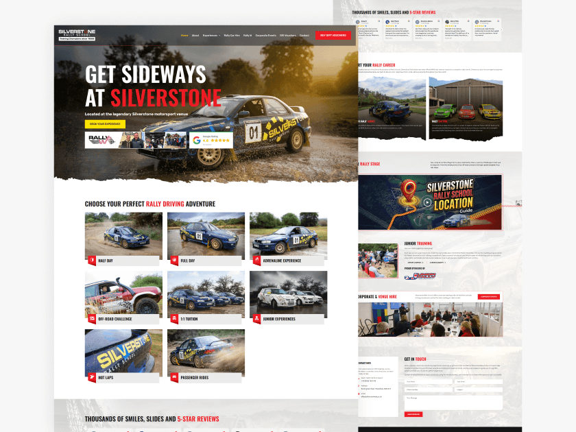 Silverstone Rally School website