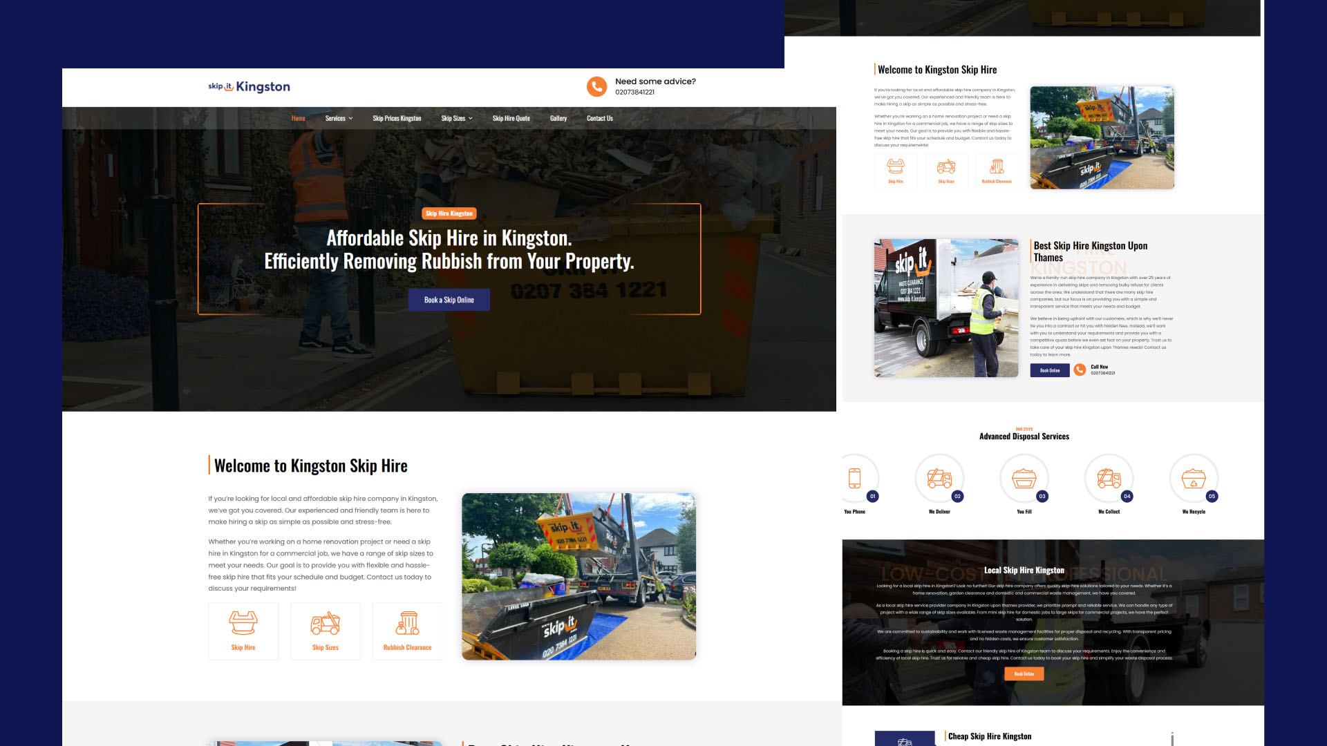 Skip Hire Kingston website