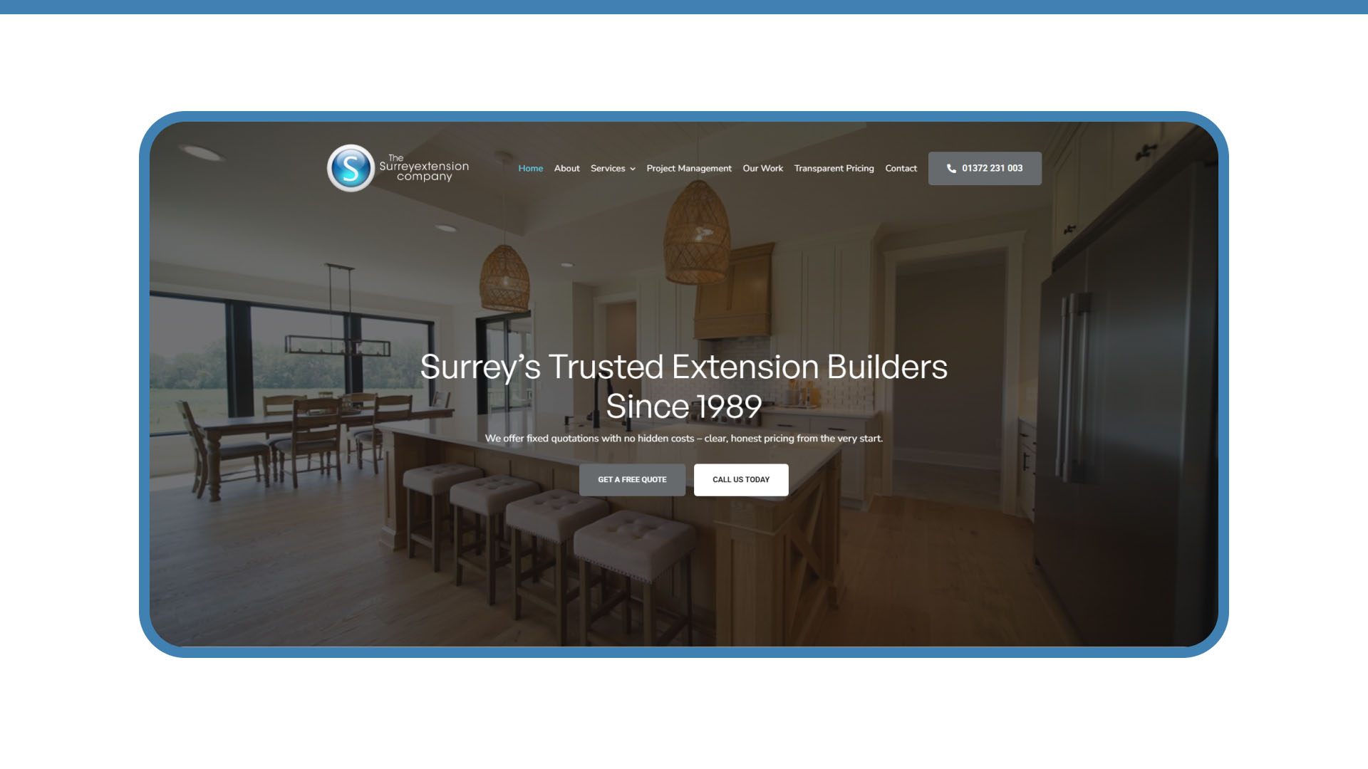 Surrey Extensions website