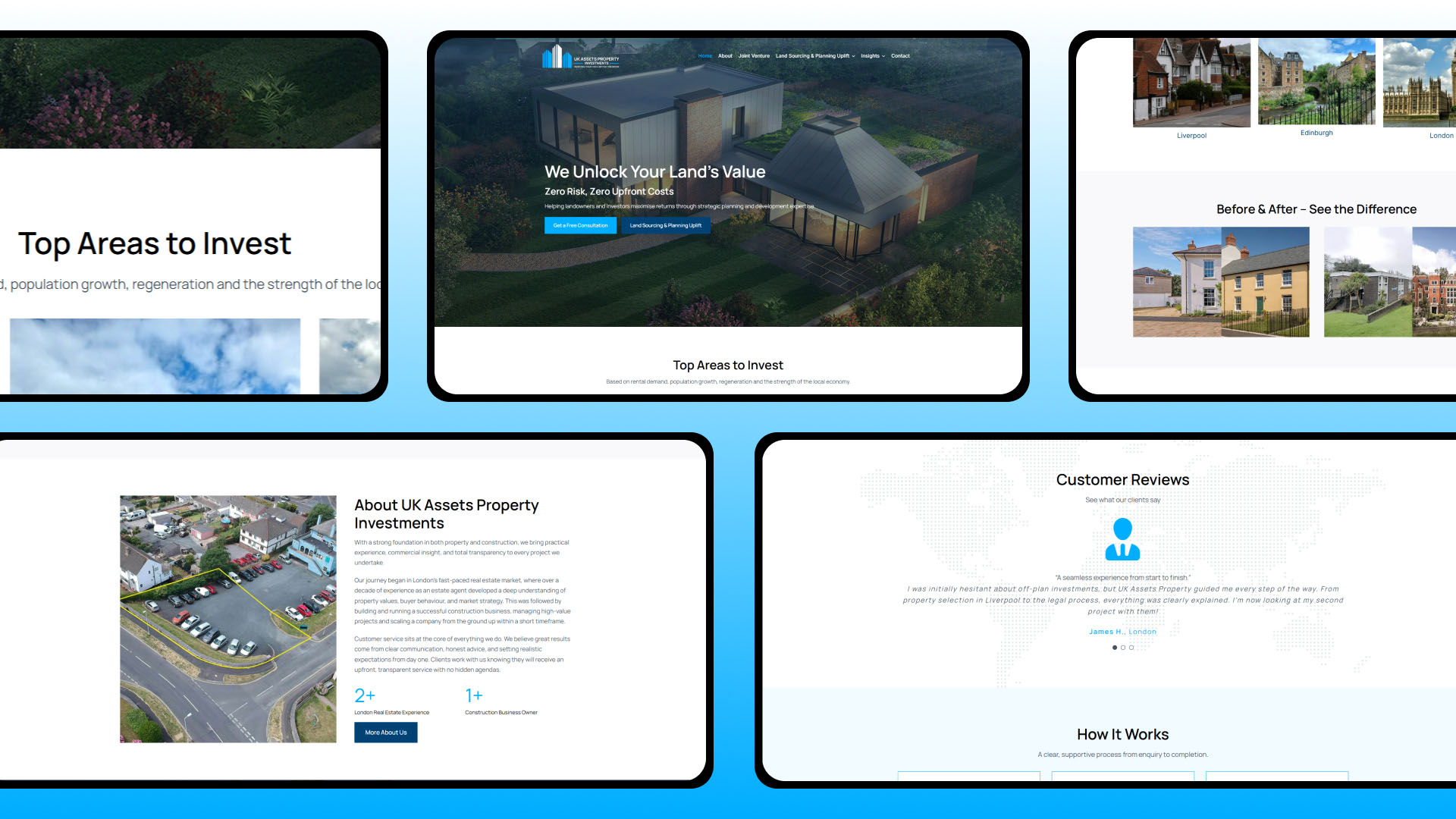 UK Assets Property Investments website