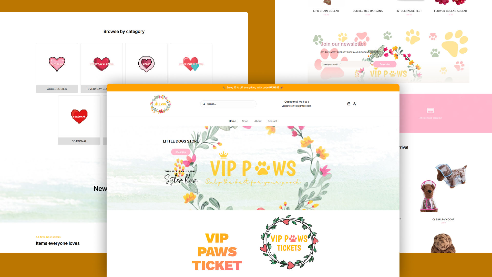 VIP Paws website